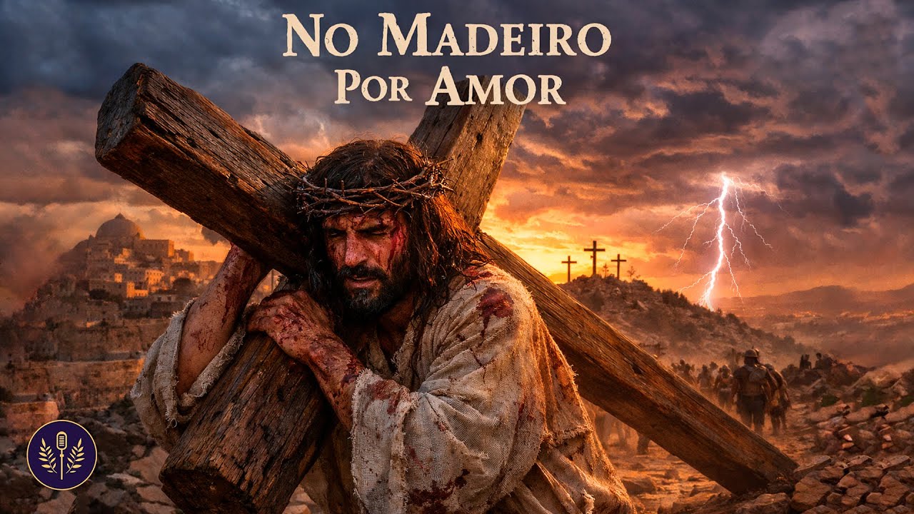 NO MADEIRO POR AMOR | Hino Gospel Épico sobre o Sacrifício de Jesus na Cruz | Música Cristã