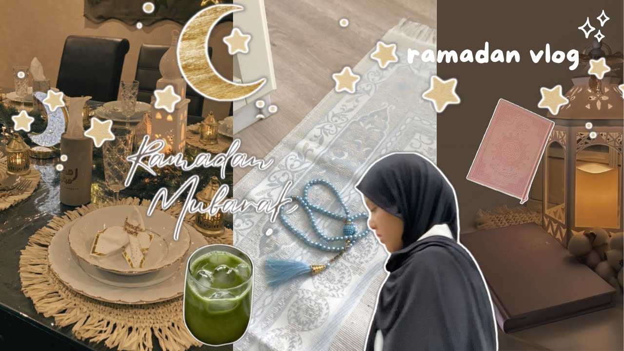 RAMADAN VLOG 🌙 | ايام فرمضان ، تقدية ، مشتريات ، unboxing …🤍🌙🎀