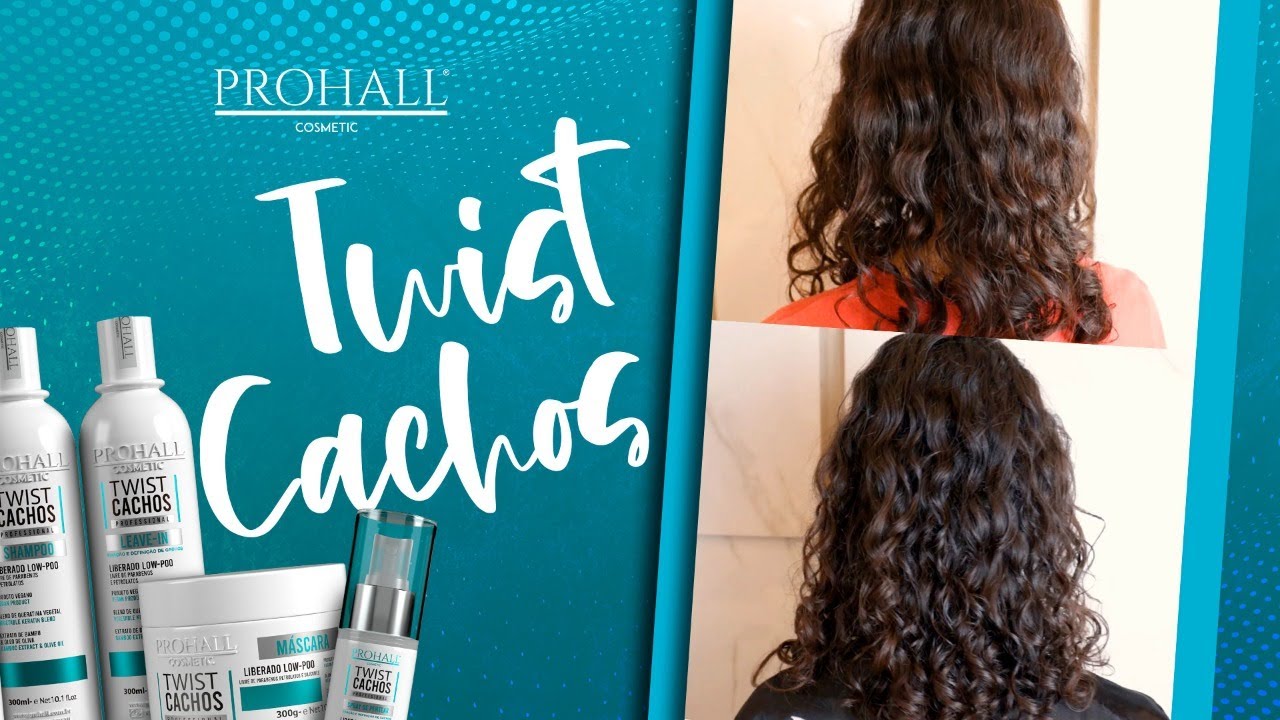 Resultado incr&iacute;vel da Linha Twist Cachos Prohall Cosmetic