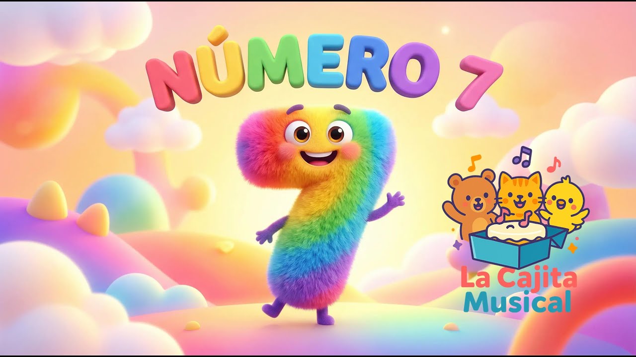 🎵 El N&uacute;mero 7 | Canci&oacute;n Infantil para Aprender a Contar | La Cajita Musical