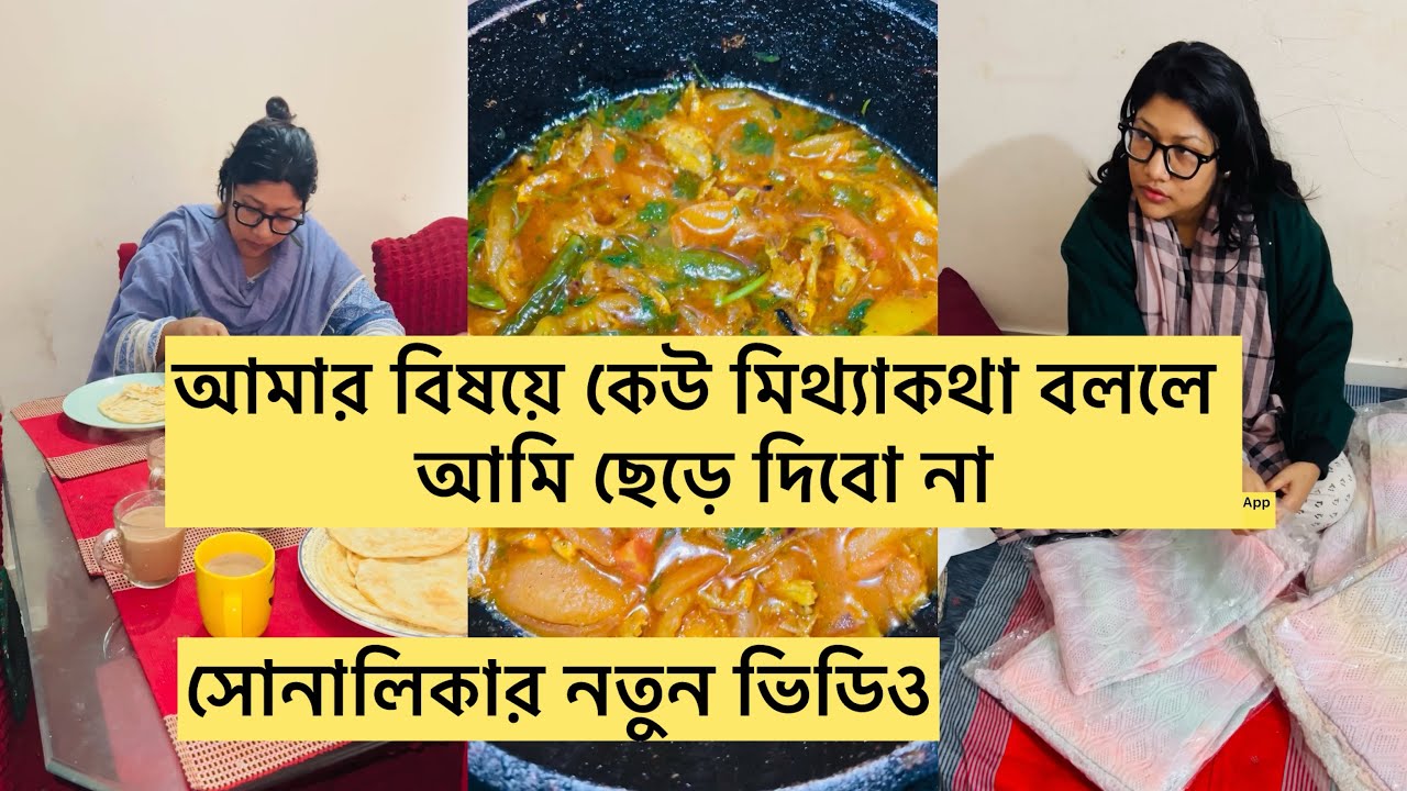 সকাল বেলা শাশুড়ির বানানো নাস্তা খেলাম/ সোনালিকার নতুন ভিডিও