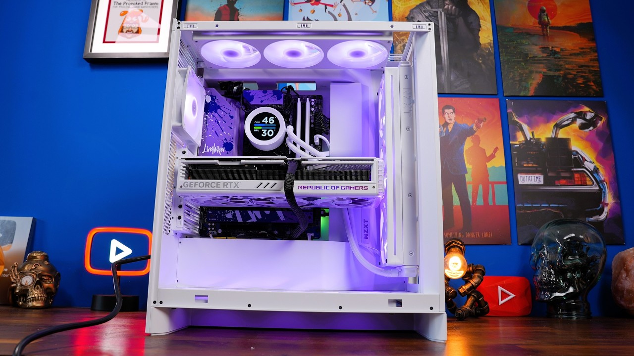 NZXT H7 Flow RGB (2024) step-by-step PC build guide with F360 RGB Core fans and Kraken AIO