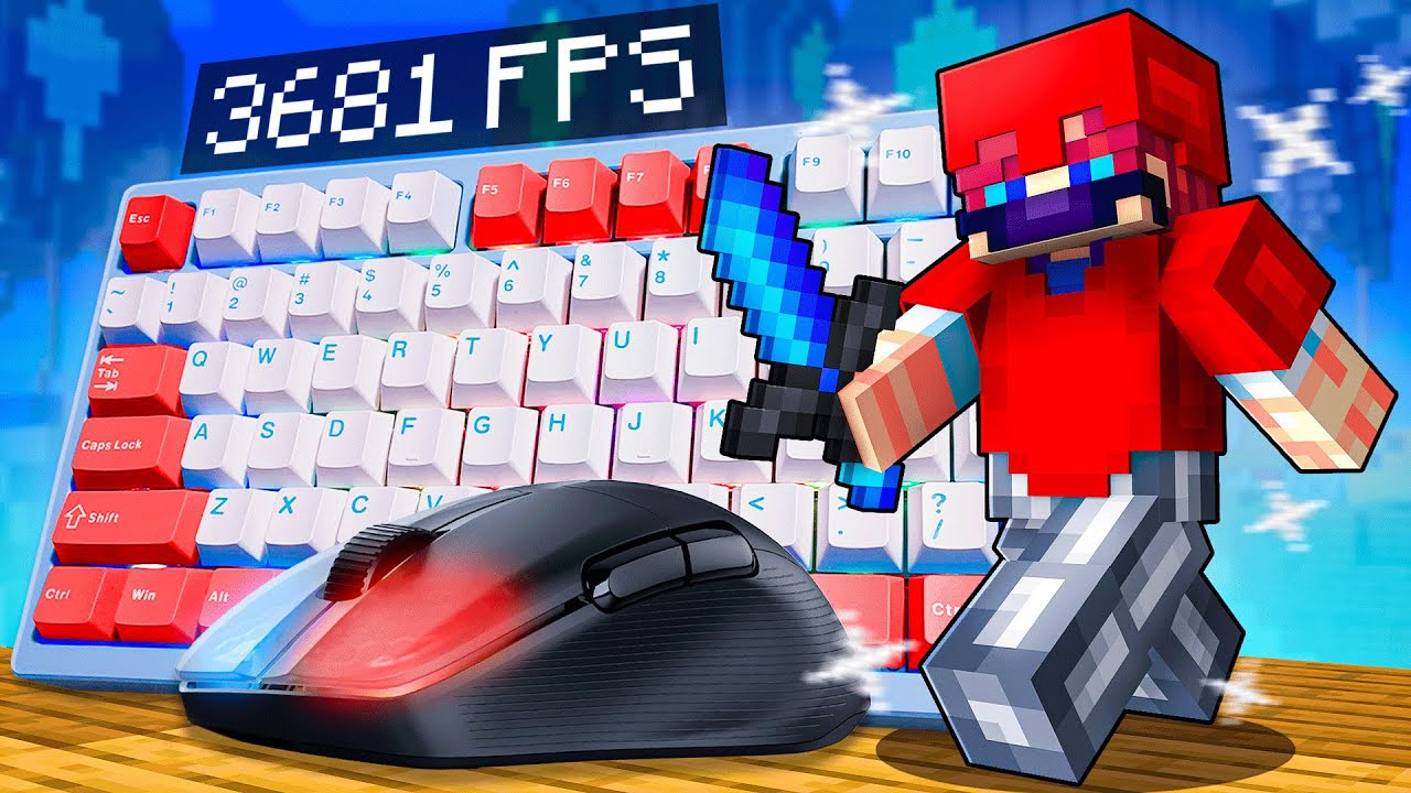 High FPS BedWars ASMR &ndash; Clean PvP & Bridging | Keyboard & Mouse Sounds