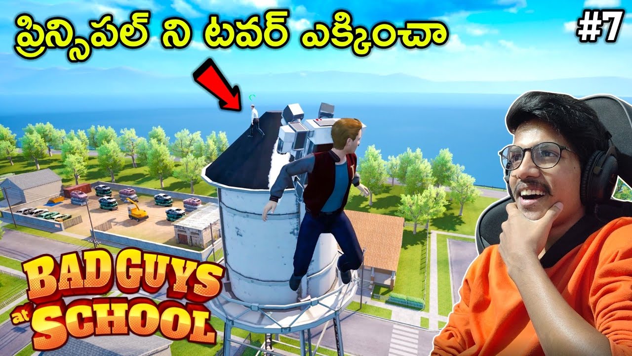 Leaving Principal On Top Of The Tower | Bad Guys At School | #7 | THE COSMIC BOY