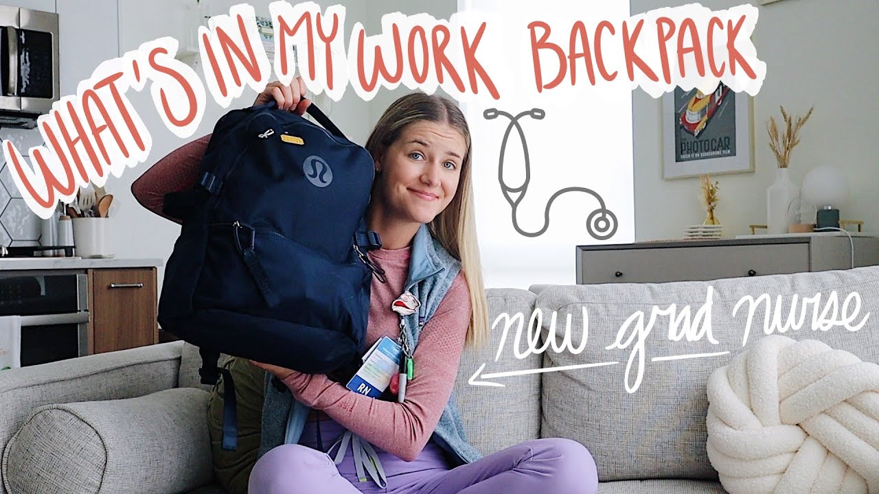 New Grad Peds Nurse | What's in my Work Backpack & Badge