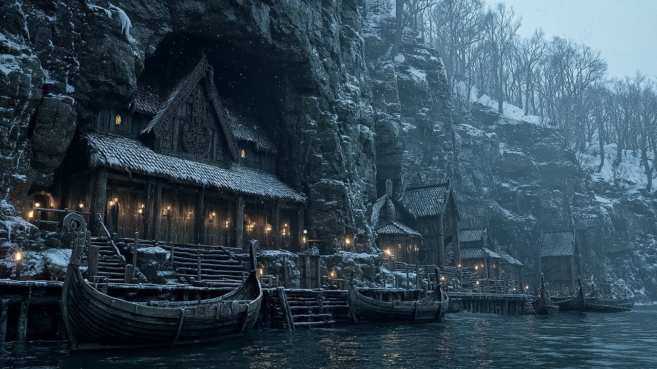 Peaceful Medieval Winter Night | Calm Celtic Music for Sleep & Relaxation
