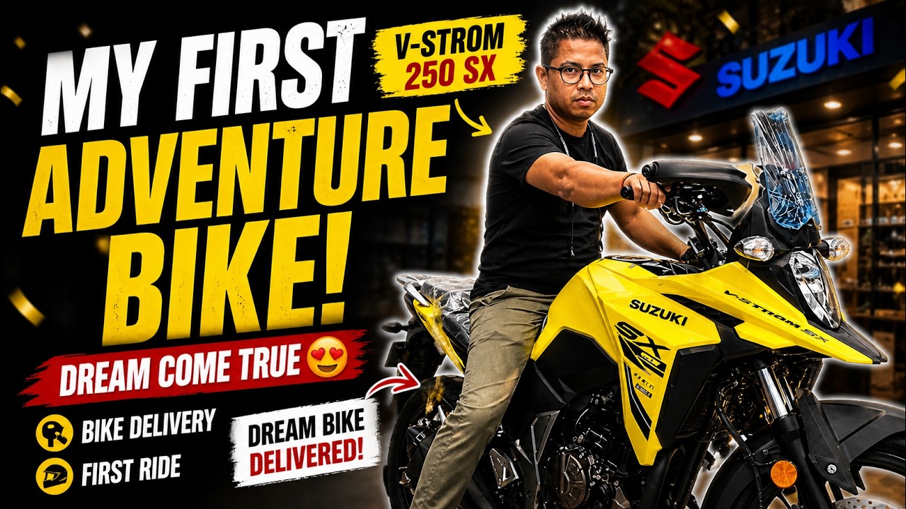 My First Adventure Bike – Suzuki V-Strom SX 250 Delivery Vlog