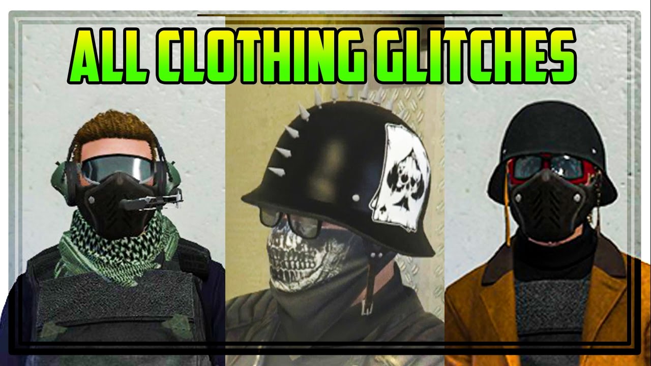 GTA ONLINE - ALL CLOTHING GLITCHES AFTER PATCH 1.36 (Helmet, Hat & Glasses + More)