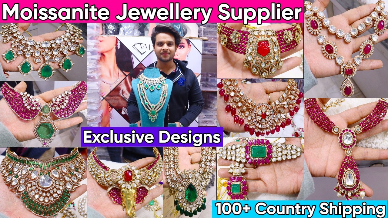 Premium Quality Exclusive Moissanite Bridal Jewellery Collection 2026 | Imported Celebrity Jewellery