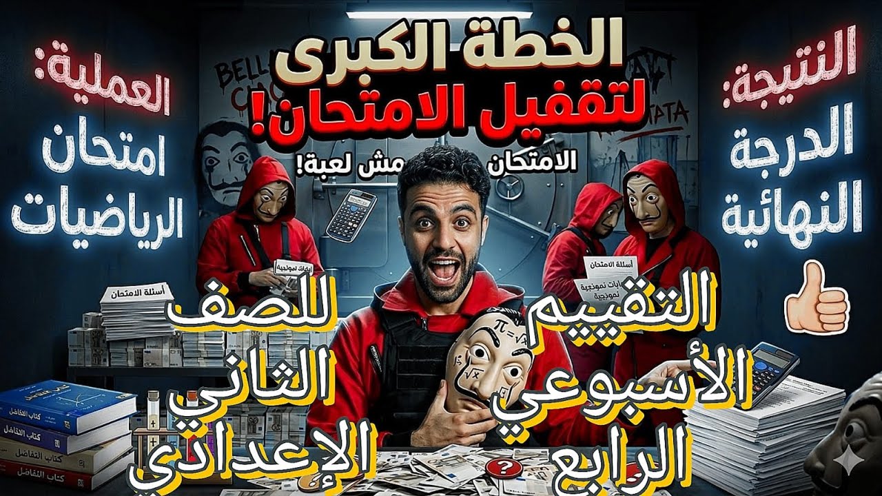 التقييم الأسبوعي الرابع رياضيات للصف الثاني الإعدادي الترم الثاني