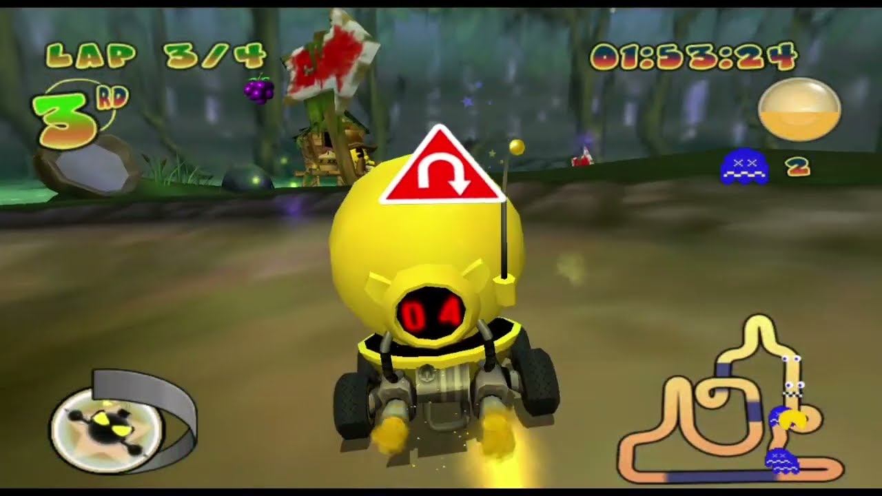 Watermelon Cup (Hard) + Unlocking Sir Pac-a-lot Weapon - Pac-Man World Rally PSP