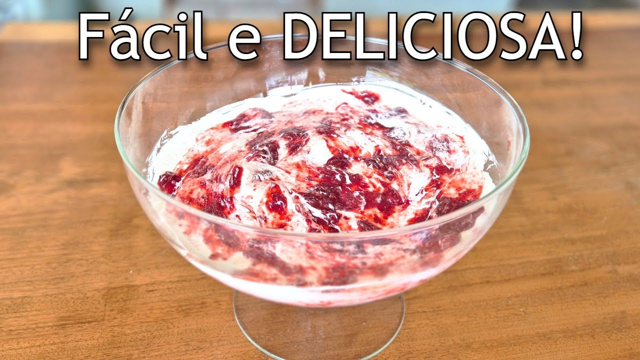 Sobremesa de Natal FÁCIL e PERFEITA! Só 4 Ingredientes e Fica Dos Deuses!