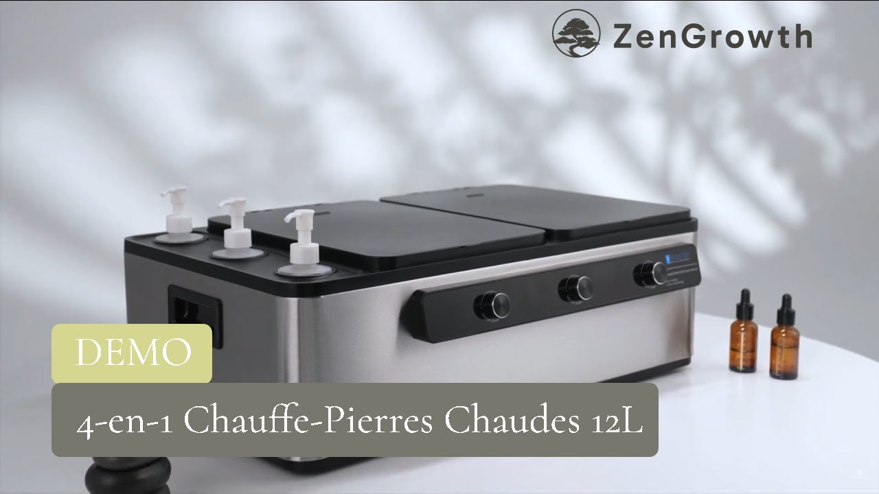 ZenGrowth 4-en-1 Chauffe-Pierres Chaudes 12L