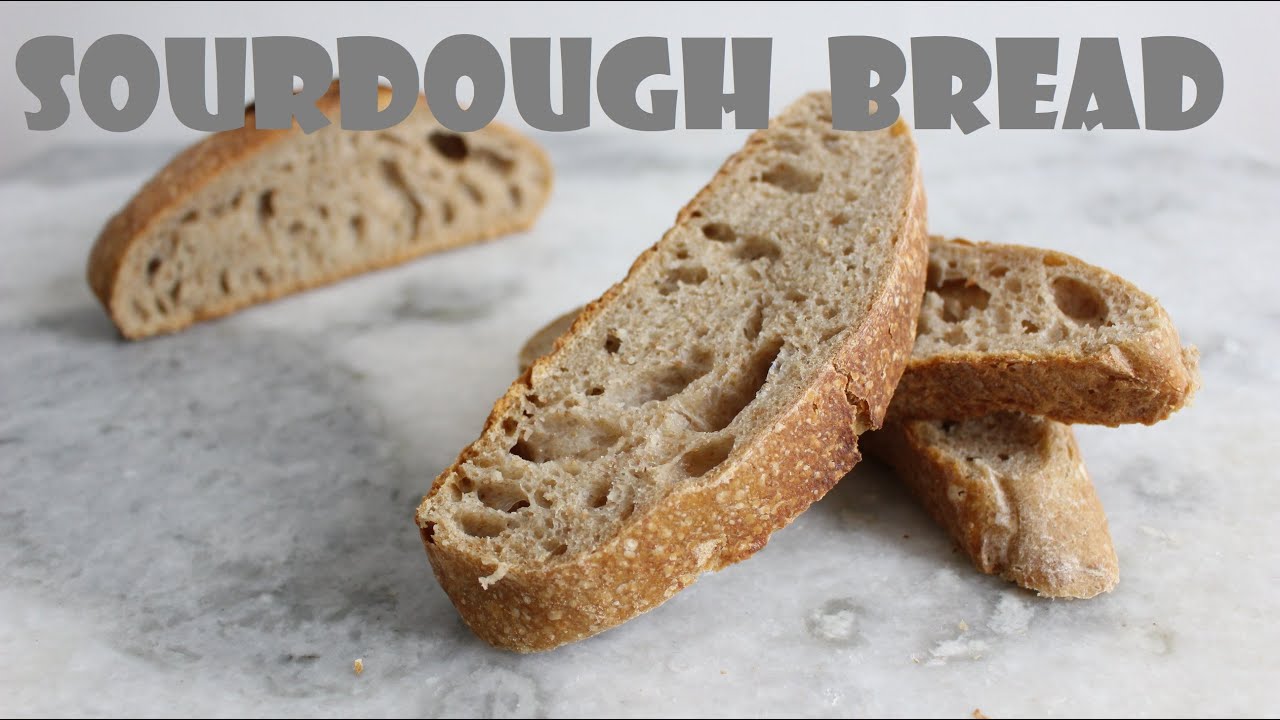 No knead Sourdough bread | 免揉酸種包 (天然酵母) | 無糖無蛋無奶麵包 + 無工具也可以做到