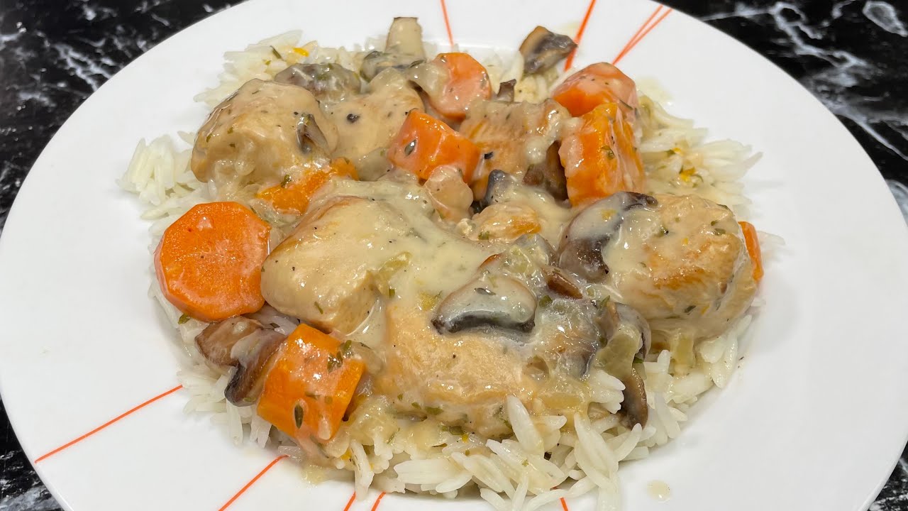 LA BLANQUETTE DE POULET 👩🏻&zwj;🍳 Plus l&eacute;g&egrave;re, plus rapide et super gouteuse 😍