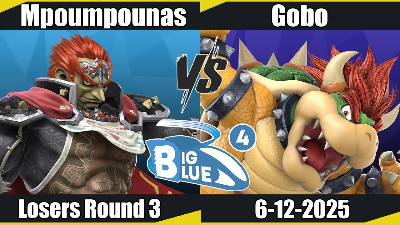 Big Blue 4 - Mpoumpounas (Ganondorf) vs Gobo (Bowser, Captain Falcon, Luigi) LR3 - SSBU