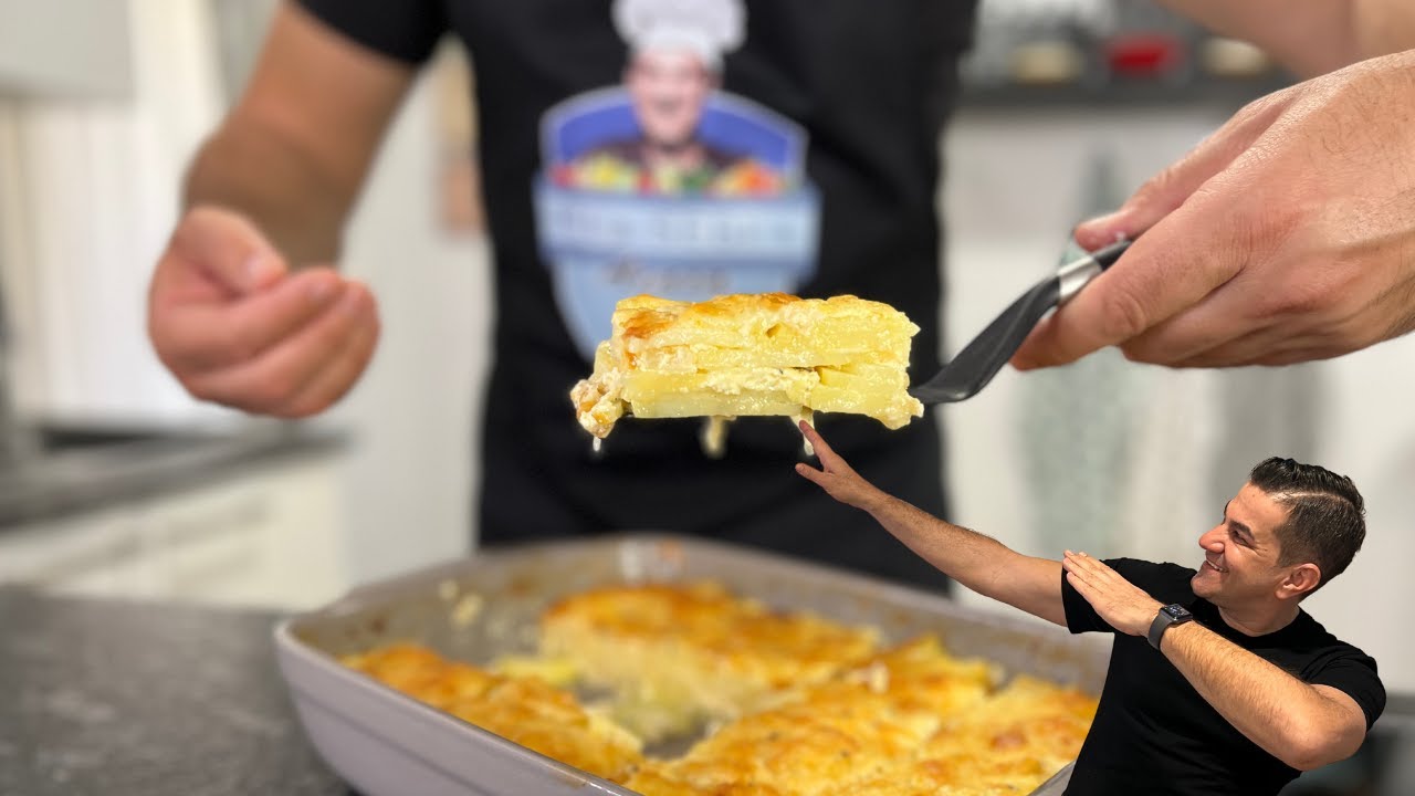 Cartofi FRANTUZESTI Dauphinois la CUPTOR ( Cartofi GRATINATI)