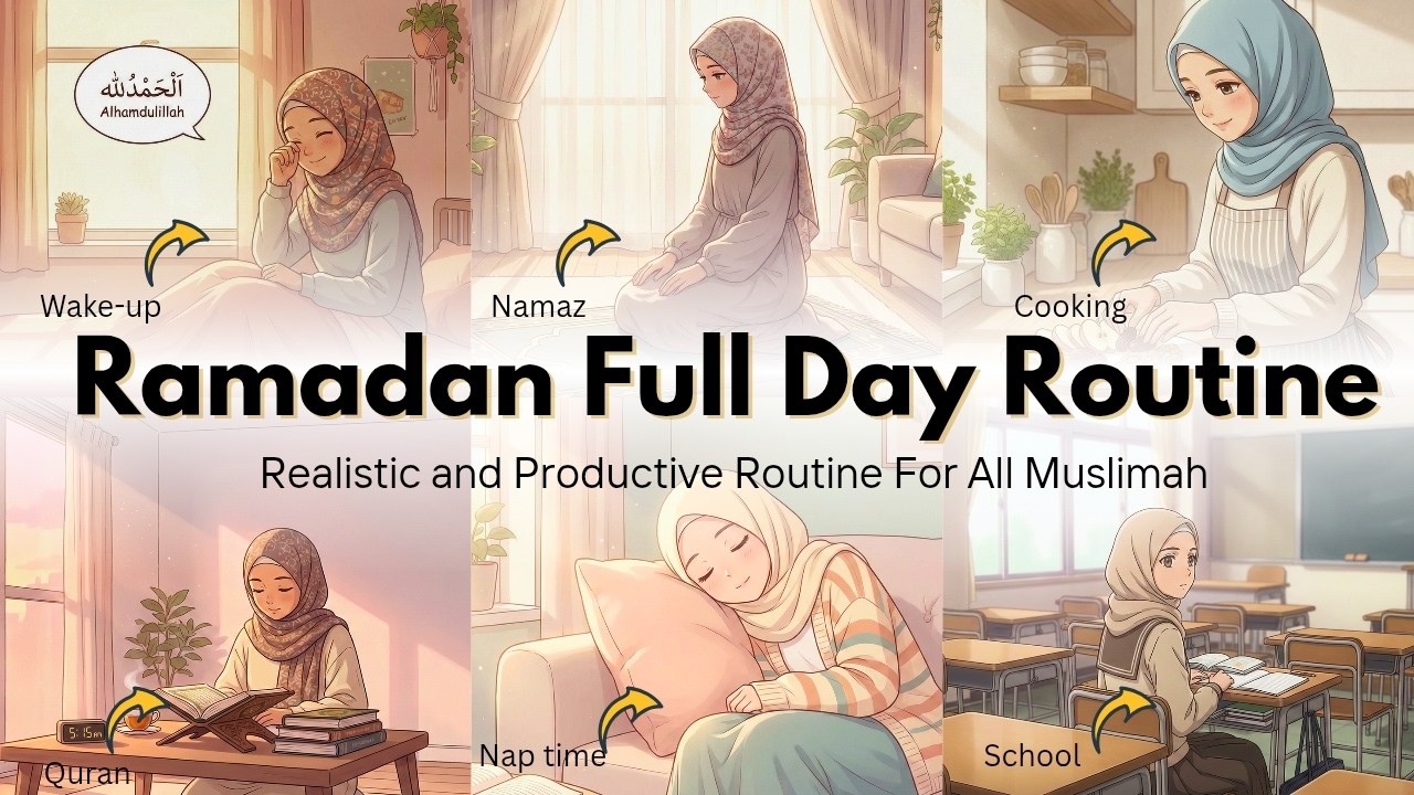Realistic Ramadan Routine for Students | Hijabi Girl Life | Hijabigrowup