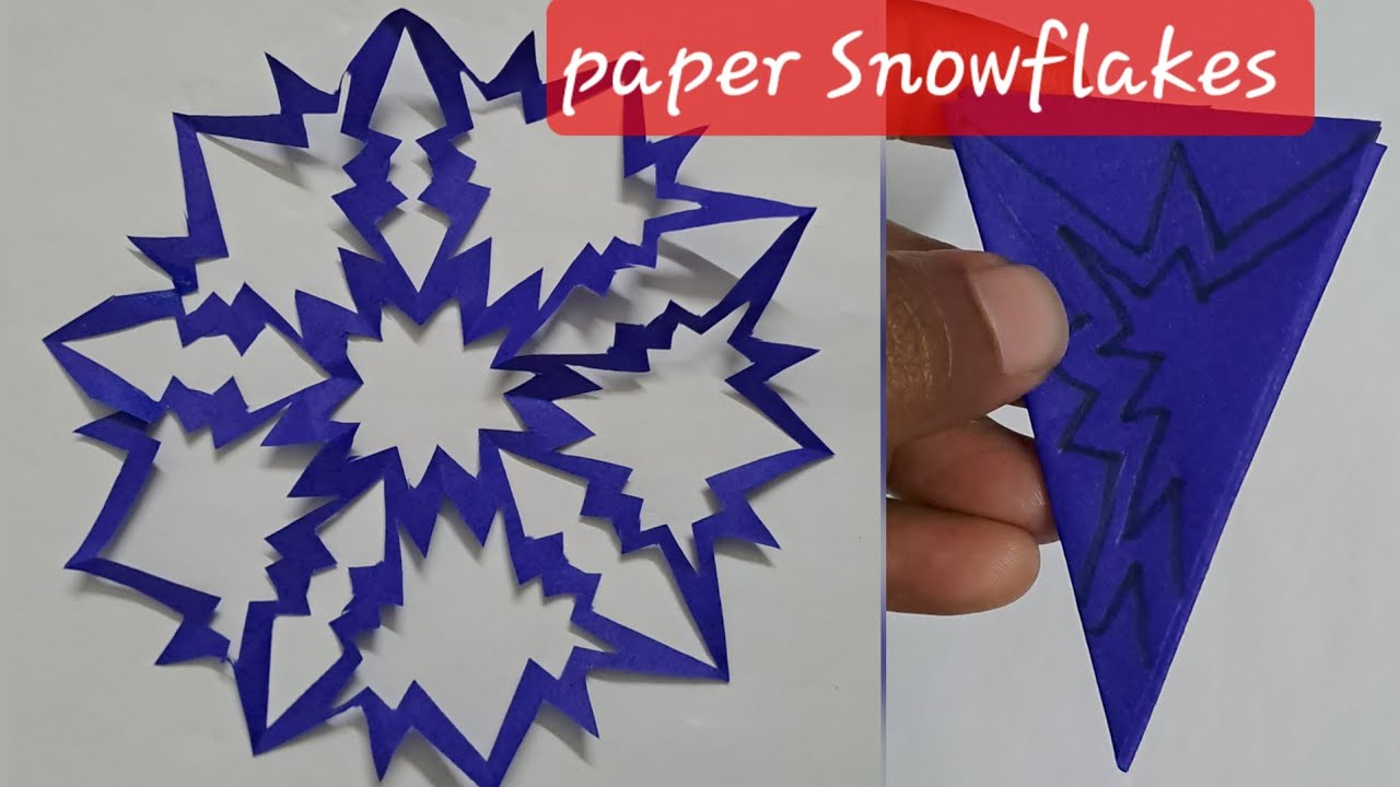 Snowflake Paper Craft | Paper Snowflake ❄️ ❄️ 