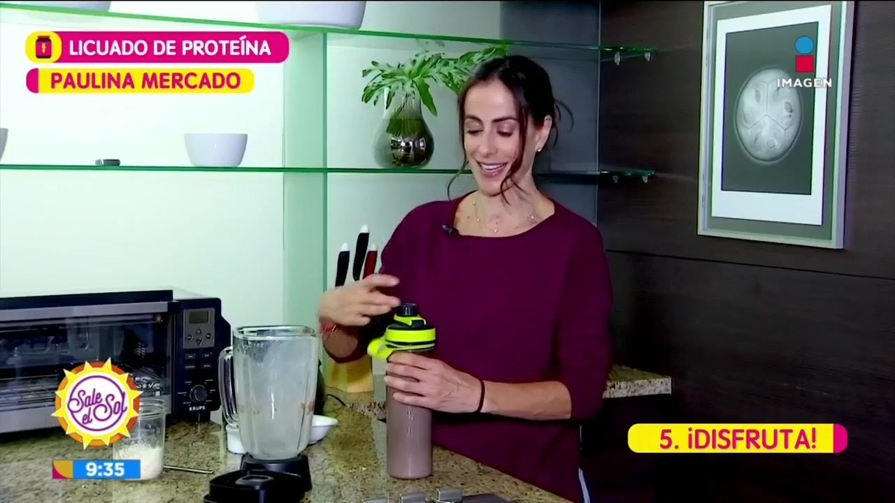 &iexcl;Paulina Mercado te comparte el secreto de su licuado de prote&iacute;nas! | Sale el Sol