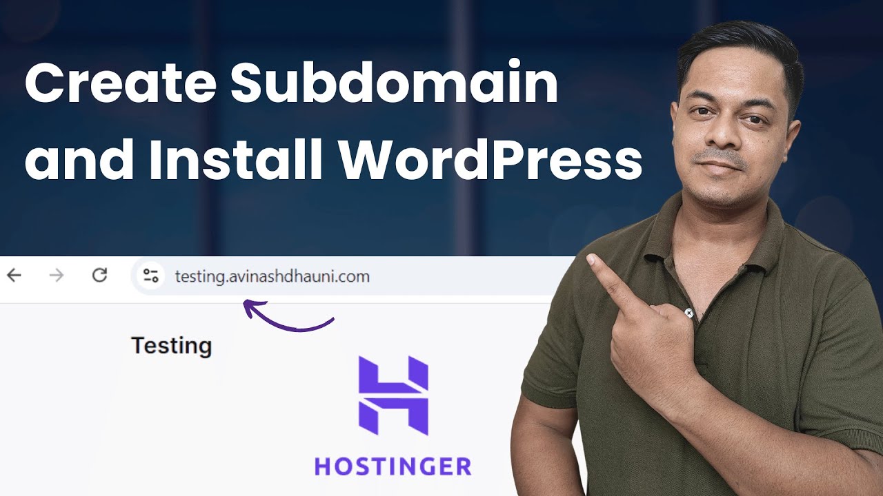 How to Create Subdomain in Hostinger + Install WordPress