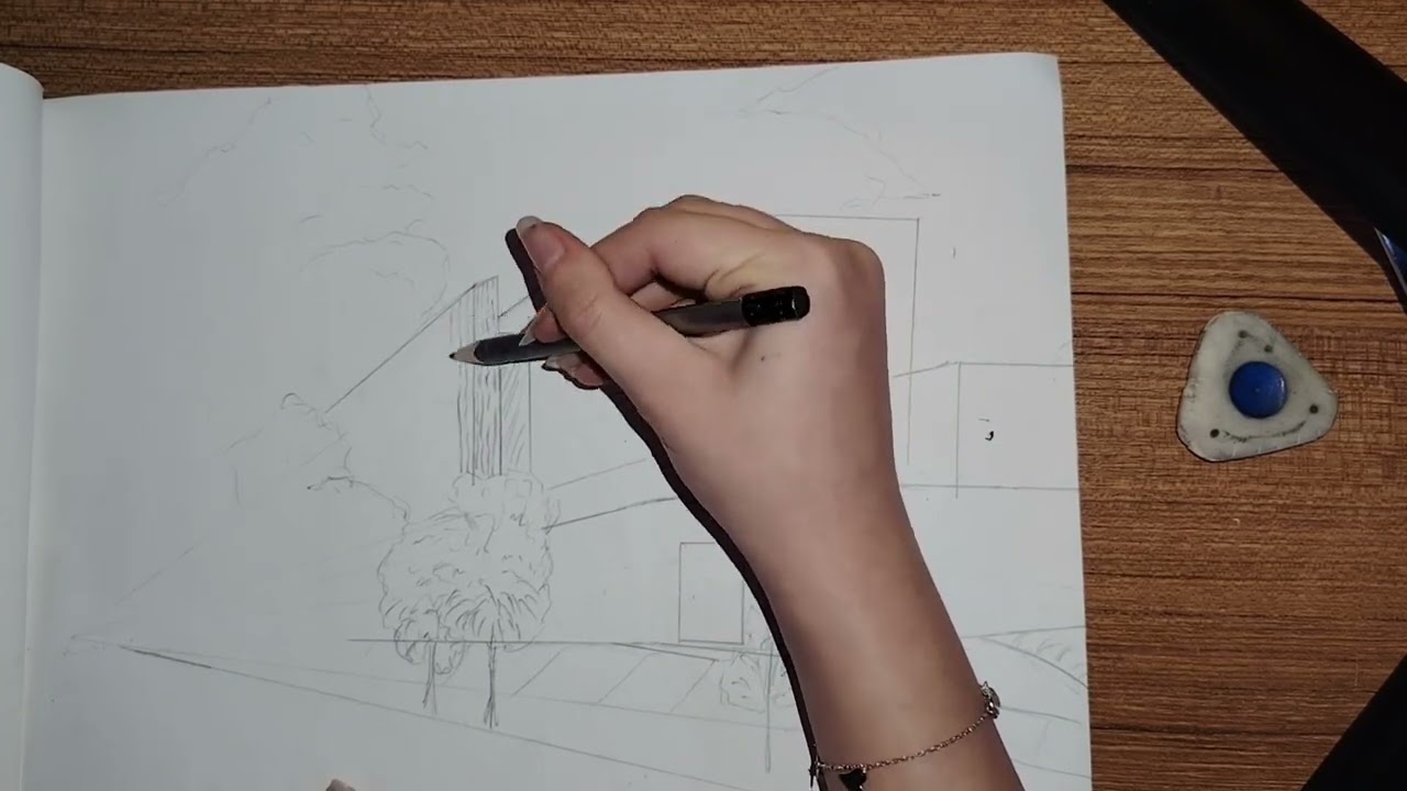 Sketch a house with me 🏠📏✏️ #house #architect #architecturaldesign #design #ideas #imagination 