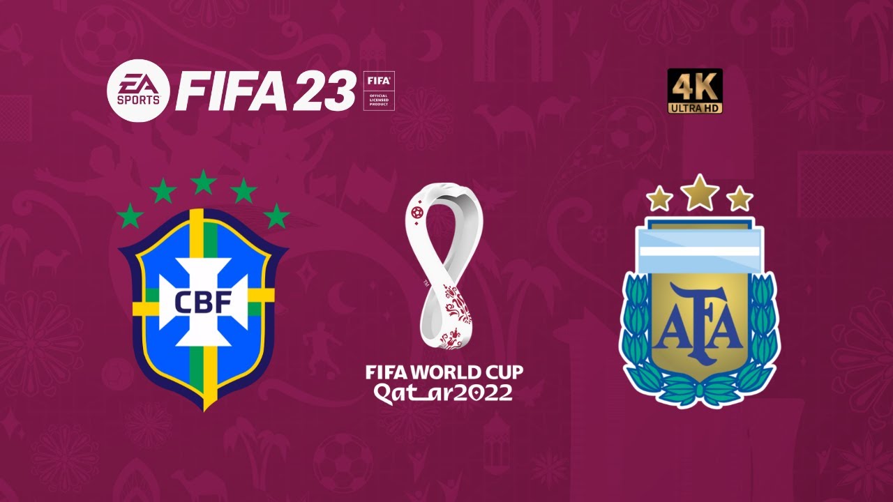 FIFA 23 Copa do Mundo Qatar 2022 | Final | Brasil x Argentina [4K]