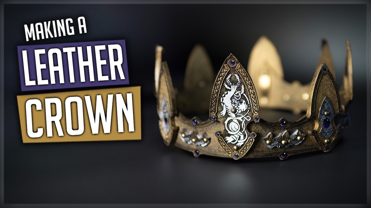 Building a Leather Crown with a Laser Cutter - DIY - Creality Falcon 2