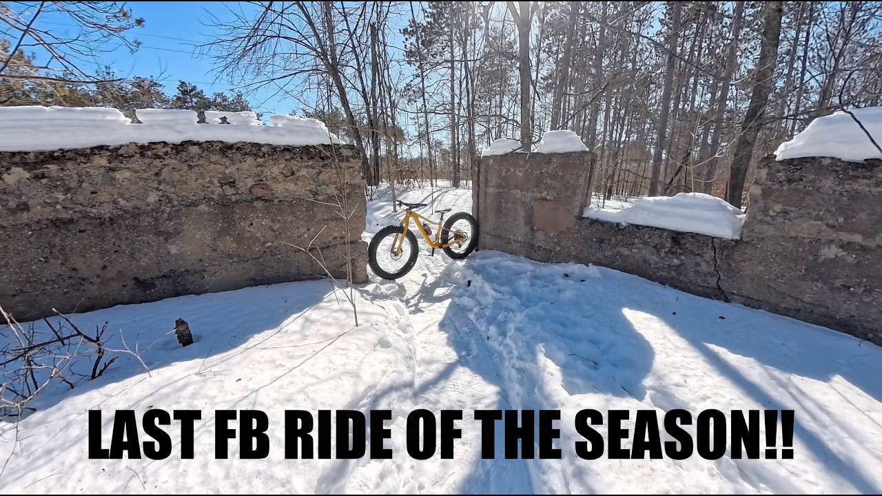 My last fat bike ride of the season!! And it was a good one!!