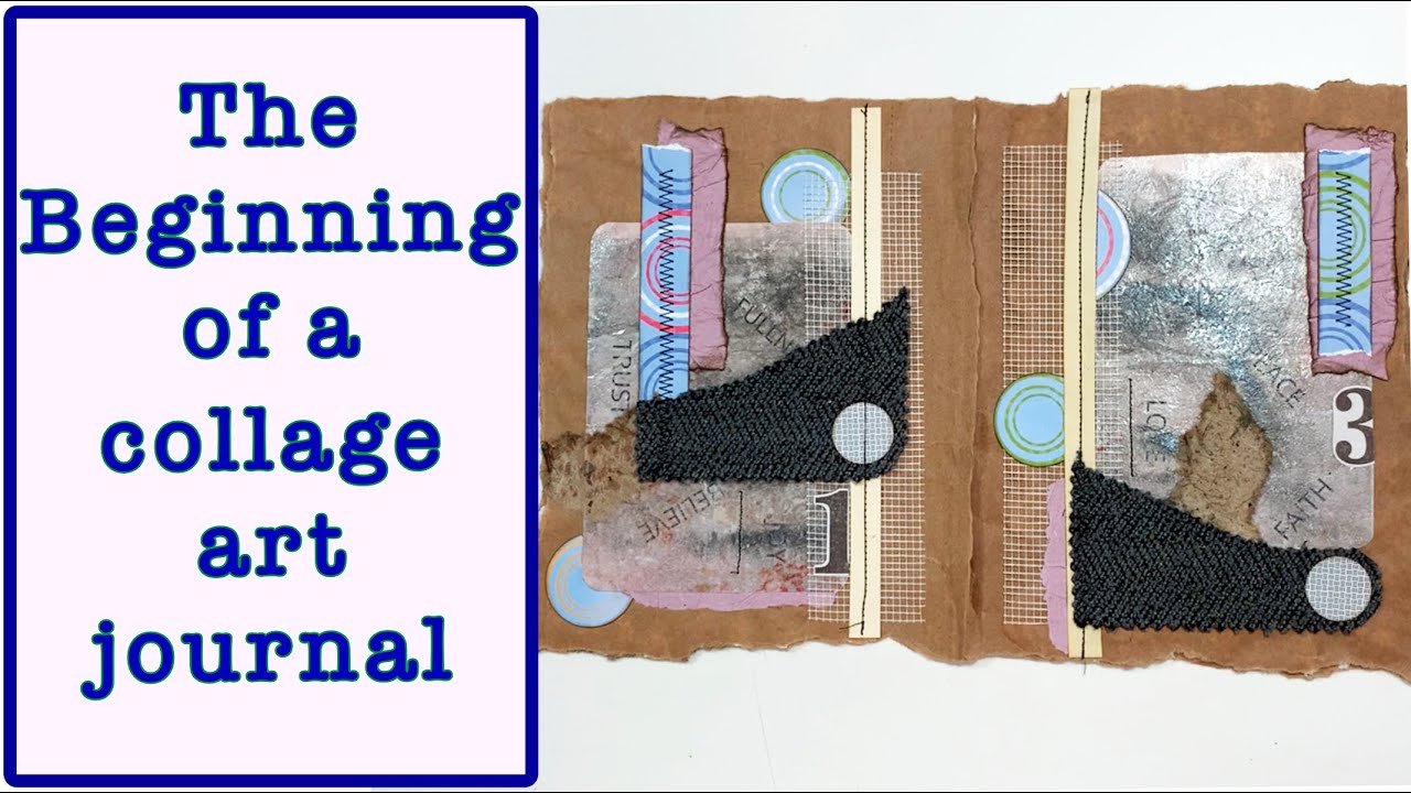 Collage Starting an Art Journal #scraptember2025