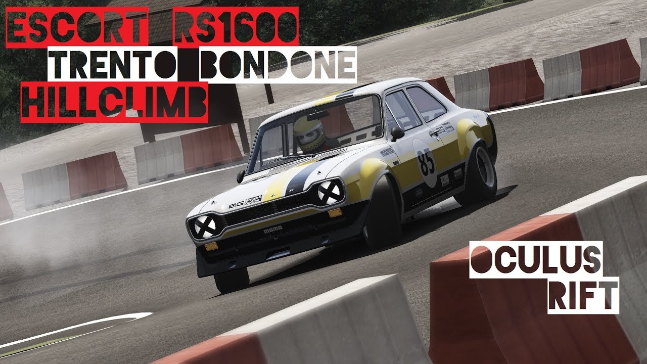 VR [Oculus Rift] Ford Escort RS1600 - Trento Bondone Hillclimb | Assetto Corsa Gameplay
