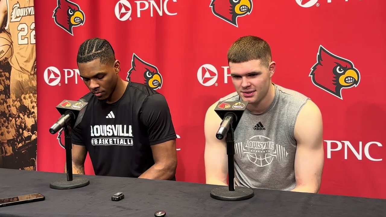 Louisville G Ryan Conwell, G Isaac McKneely Previews NCAA Tournament (3/16/26)