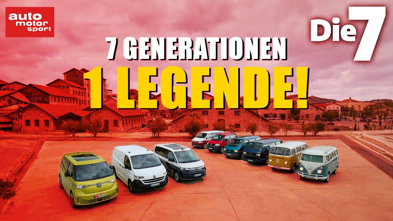Die 7 Generationen des VW Bus | Vom T1 bis zum T7 &ndash; 70 Jahre Bulli-Geschichte!