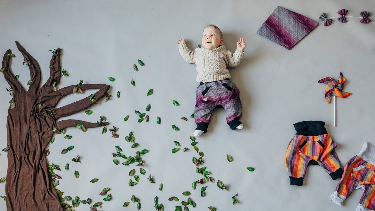 WRAP CONVERSION children clothing by LennyLamb Weaving Studio.