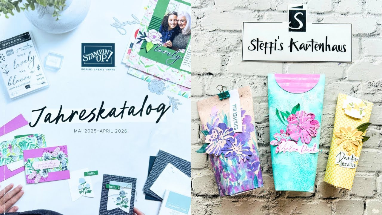 Tuben Verpackung die Formel Varianten für Handcreme und Duschgel Stampin‘ Up! Blumen nach Wunsch