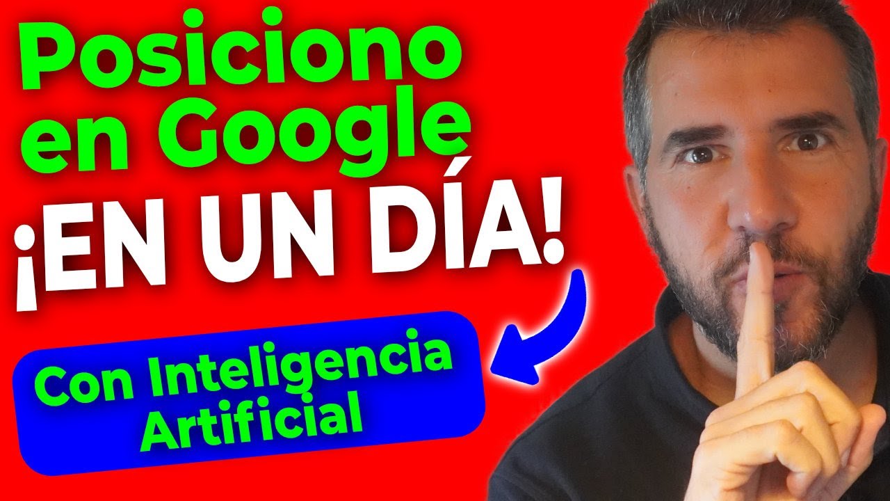 🚀 Tu web en 1ª PÁGINA de Google ¡¡EN 1 DÍA!! 🤖 Con INTELIGENCIA ARTIFICIAL