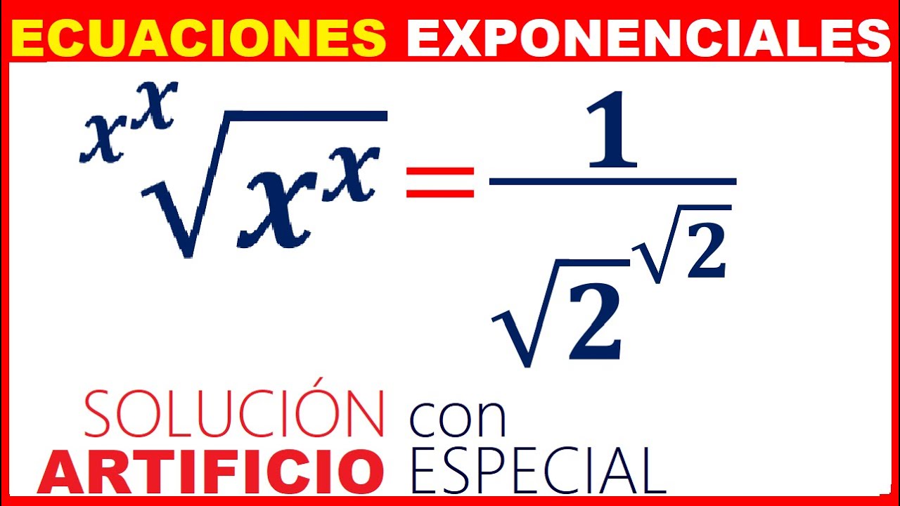 🚀 Ecuaciones Exponenciales [ARTIFICIO ALGEBRAICO] 💪NIVEL 3
