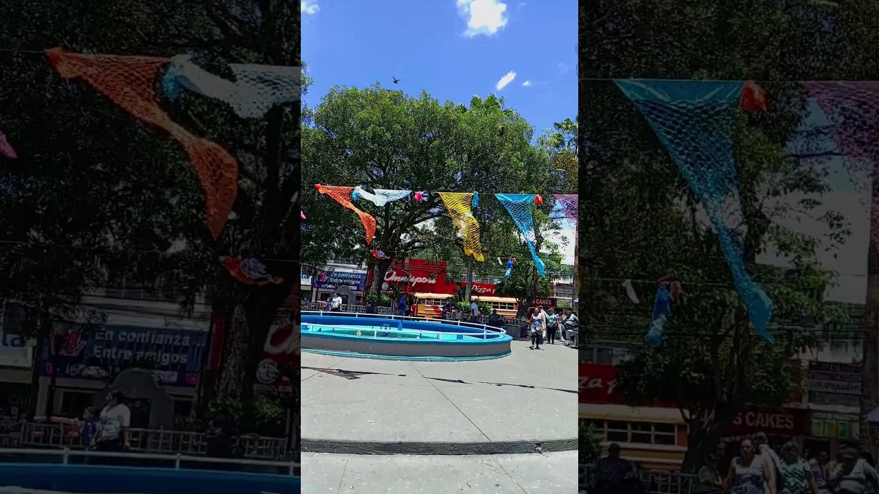 Life in Cojutepeque 🇸🇻 Walking Through Parque Central   #short #nature #parque #fuente #park #bukele