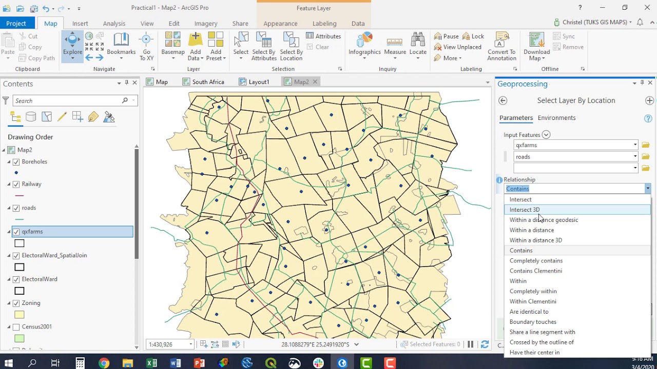 ArcGIS Pro Select by location