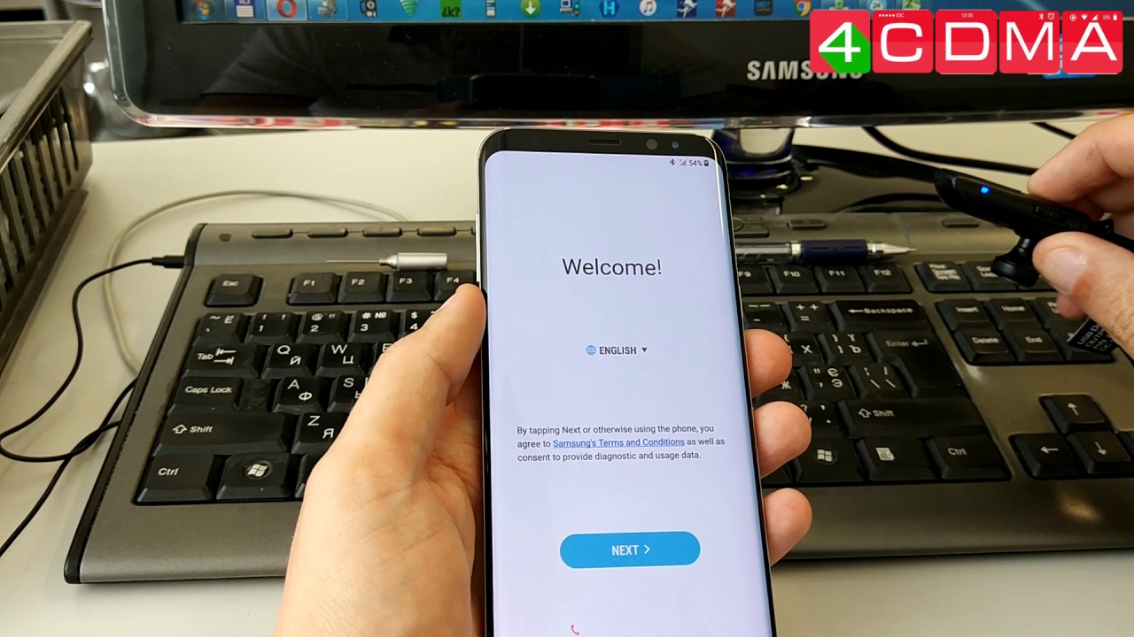 Samsung Galaxy S8+ Attempts to bypass Google Account Activation