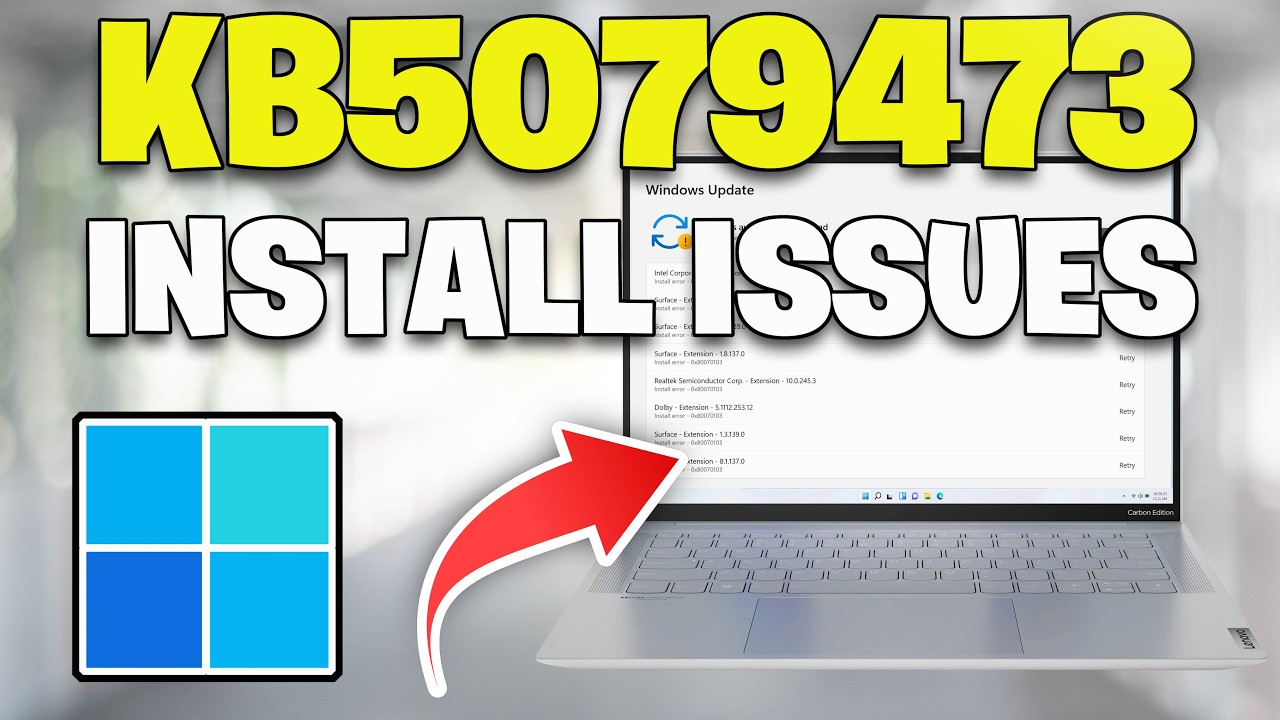 KB5079473 Not Installing Error Code 0x80070005/0x80240008/0x80070020 Windows 11 FIX