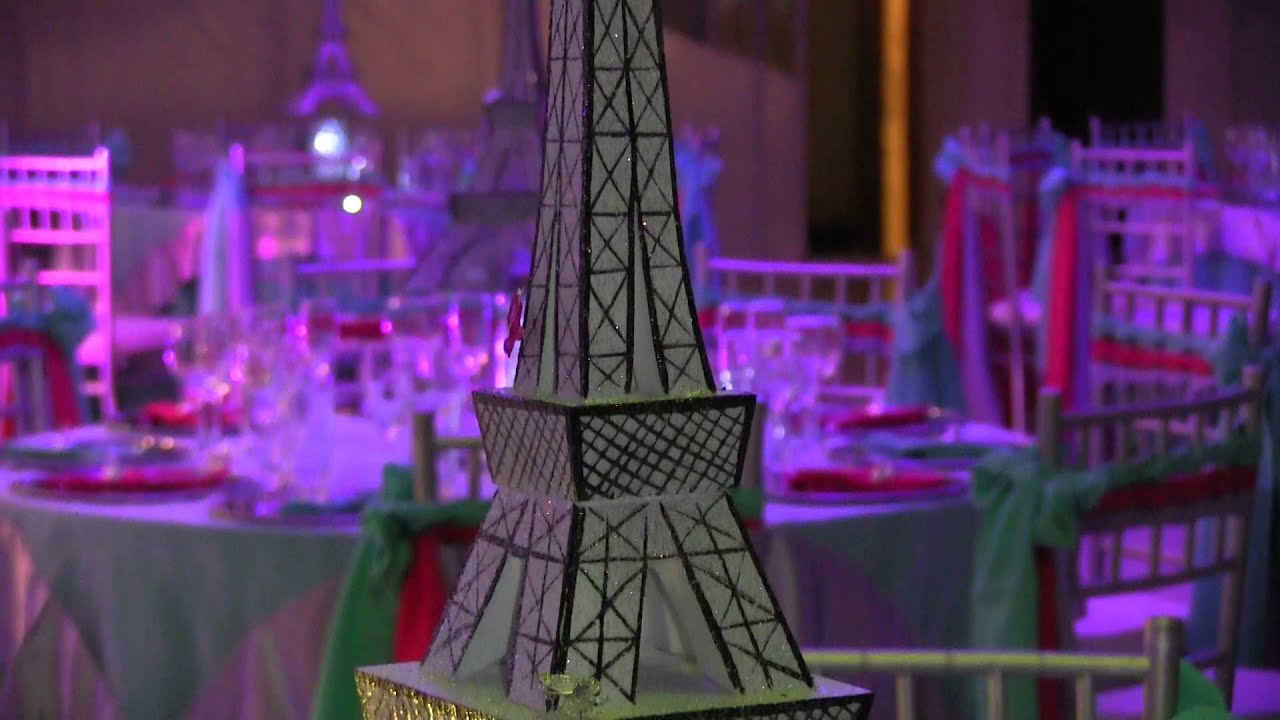 Centro de Mesa Tematica Paris