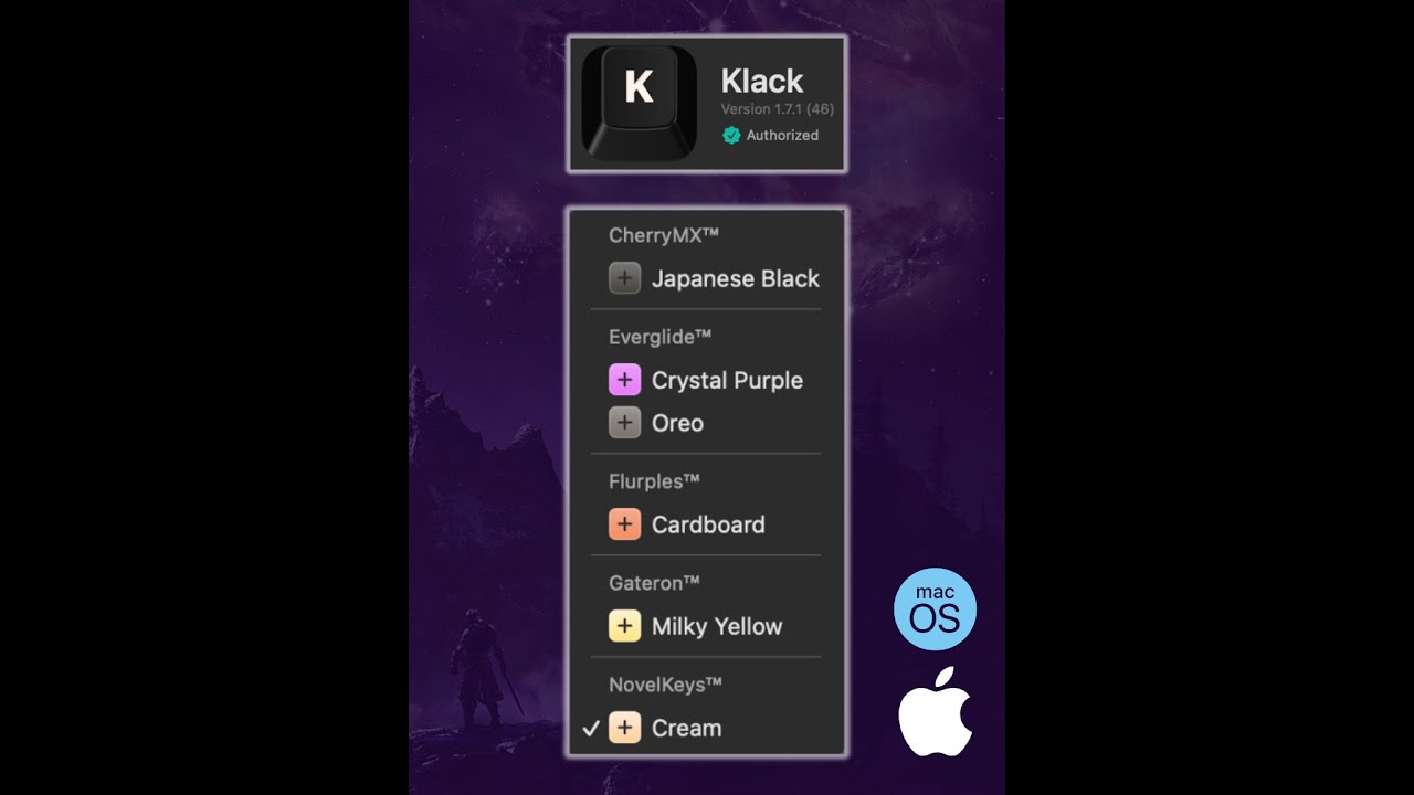 Klack - The macOS App That Makes Your Keyboard Sound Satisfying