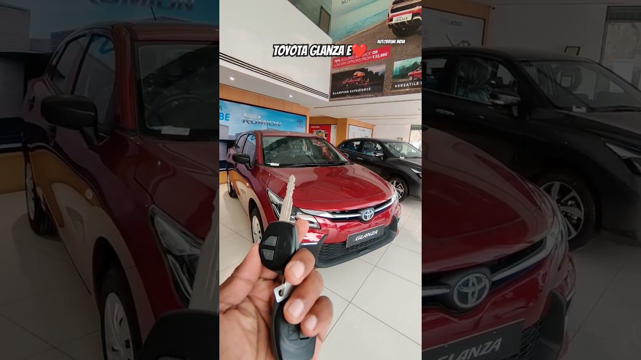 All New Toyota Glanza E Key Design 🔐❤️ Perfect Hatchback 😍 #toyota #glanza #e #hatchback #2023