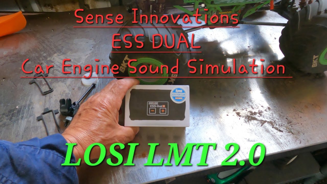 Sense Innovations ESS Dual Car Sound Simulator on LOSI LMT 2.0 GRAVE DIGGER