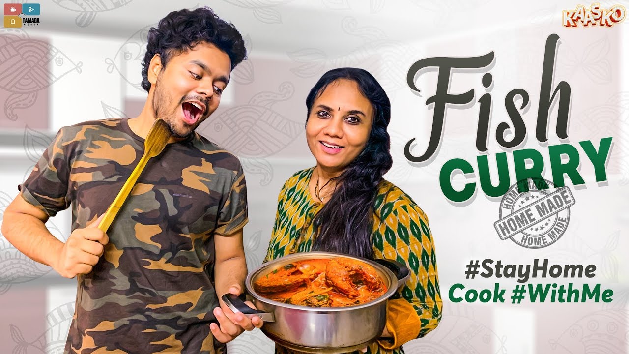 NIKHIL's MOM || FISH CURRY AT HOME || 