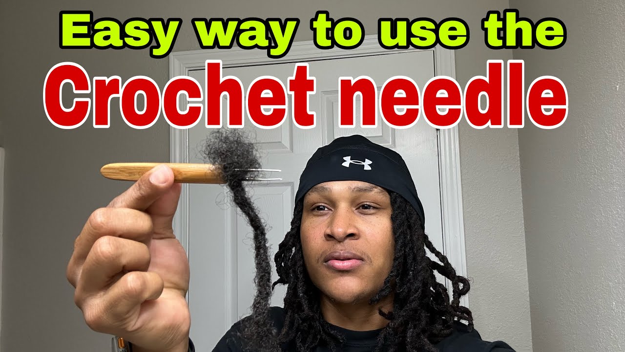 😱 How to use the crochet  hook on dreads / video Official