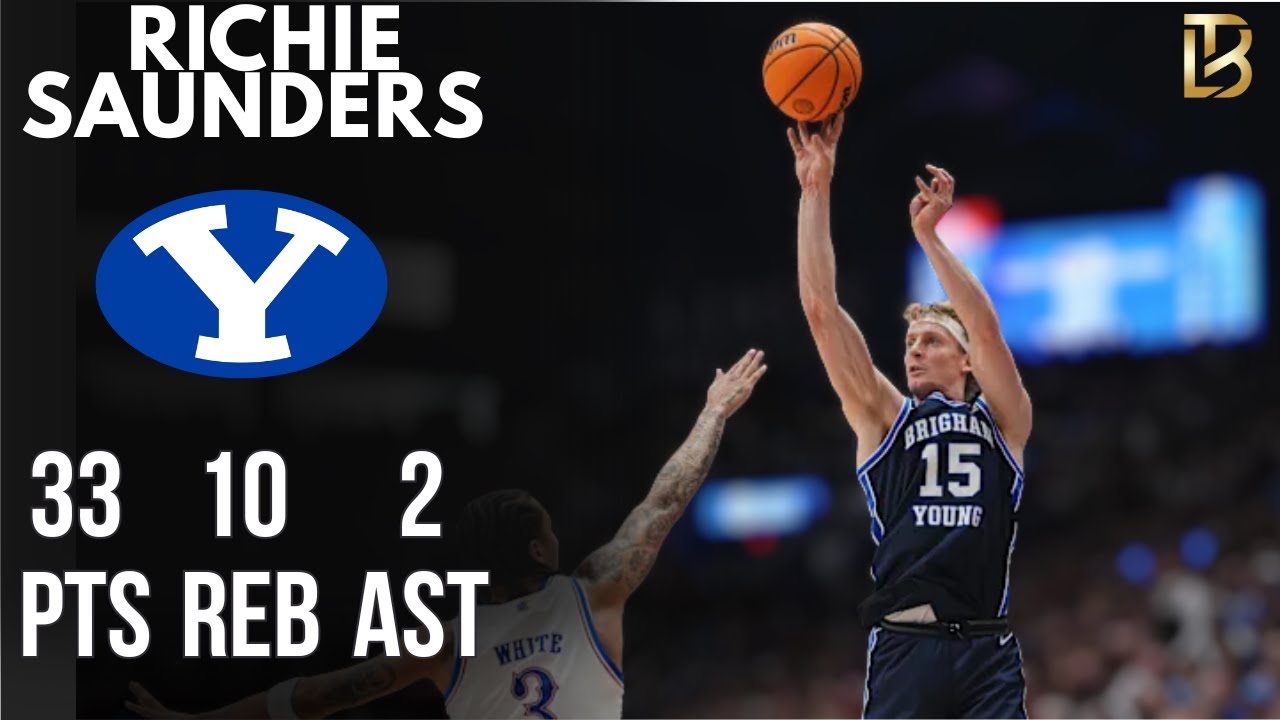 Richie Saunders | 33 pts 10 reb 2 ast vs Kansas 1/31/26