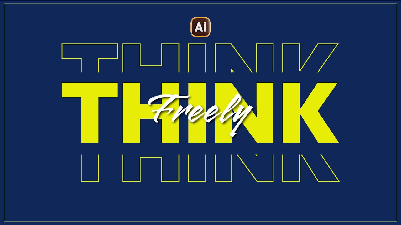 Editable Text Effect in Adobe Illustrator | Typography Design | Illustrator Tutorial