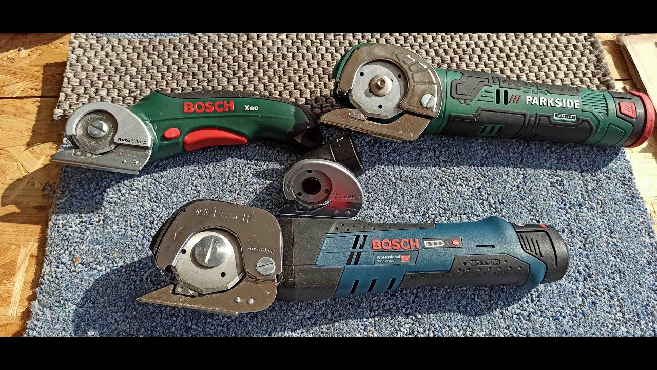 Bosch Akku Universalschere GUS 12V-300 vs XEO vs Parkside Multischneider PMSA 12A1
